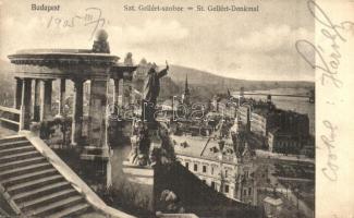 1905 Budapest I. Gellérthegy, Szent Gellért szobor, Döbrentei tér (EK)