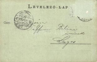 1898 Budapest I. Kilátás a Gellérthegyről, Döbrentei tér, Lánchíd, gőzhajók (Rb)