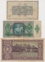 9db-os pengő bankjegy tétel, közte egy adópengő T:III,III- szakadások