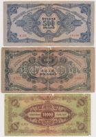 9db-os pengő bankjegy tétel, közte egy adópengő T:III,III- szakadások