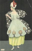 Baroque lady. B.K.W.I. 384-5. s: Mela Koehler (EB)