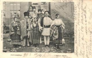 1906 Petrozsény, Petrosani; Havasi oláhok. Herz Arnold kiadása / Romanian folklore from Wallachia (fl)