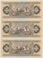 1975. 50Ft (6x) sorszámkövetők T:I,I-