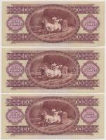 1980. 100Ft (6x) sorszámkövetők T:I