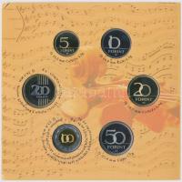 2009. 5Ft-200Ft "Haydn" (7xklf) forgalmi érme sor, benne "Joseph Haydn" Ag emlék...