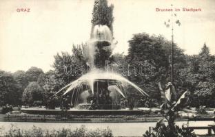 Graz, Brunnen im Stadtpark / fountaine, park