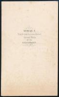 1864 báró Bornemisza Albertné (1837-1902), szül. gróf Kornis Gabriella, keményhátú, feliratozott fot...