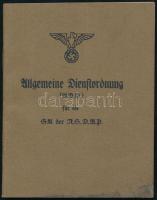 1933 Az SA szolgálati szabályzata - Allgemeine Dienstordnung für die SA der NSDAP 63p