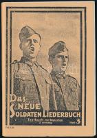 cca 1940 Német katonai nótáskönyv / Military song book 64p