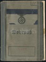 cca 1940 Német katonakönyv és behívó / Military service book