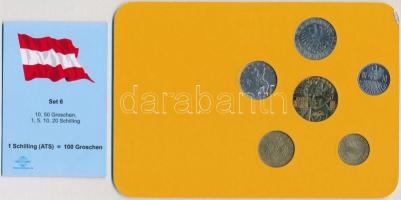 Ausztria 1990-2001. 10gr-20Sch (6xklf) forgalmi sor karton dísztokban T:1-,2
Austria 1990-2001. 10 ...