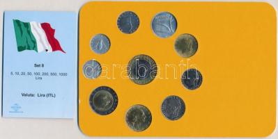 Olaszország 1981-1998. 1L-1000L (10xklf) forgalmi sor karton dísztokban T:1-
Italy 1981-1998. 1 Lir...