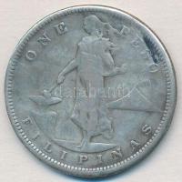 Fülöp-szigetek 1907S 1P Ag T:3
Philippines 1907S 1 Peso Ag C:F
Krause KM#172