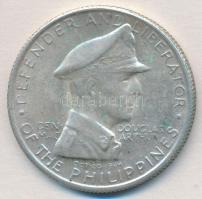 Fülöp-szigetek 1947S 1P Ag T:2 Philippines 1947S 1 Peso Ag C:XF Krause KM#185