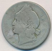 Dominikai Köztársaság 1897. 1P Ag T:3 Dominican Republic 1897. 1 Peso Ag C:F