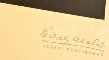 cca 1906-1910 Ady Endre költő (1877-1919) portréfotója, Székely Aladár felvétele, hidegpecséttel jel...