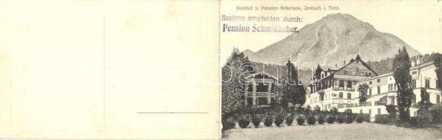 Jenbach (Tirol), Gasthof und Pension Bräuhaus / guest house and Hotel "Brewery". Folding c...