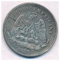 Mexikó 1883Go B. 25c Ag T:2- Mexico 1883Go B. 25 Centavos Ag C:VF Krause KM#406.5