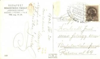 1942 Budapest, BNV Budapesti Nemzetközi Vásár, Háborús vásár, Hangya Szövetkezet pavilon + Budapesti...