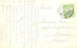 1911 Budapest VIII. Ludovika Akadémia, japán katonai küldöttség az udvaron / Japanese military deleg...