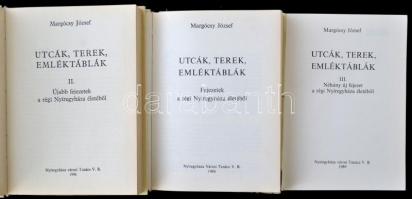 Margócsy József: Utcák, terek, emléktáblák. I-III. kötet.
I. kötet: Fejezetek a régi Nyíregyháza él...