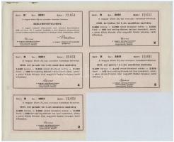 Budapest 1946. "A Magyar Állam 1895. évi 3%-kal aranyban kamatozó kötvény" ideiglenes elis...