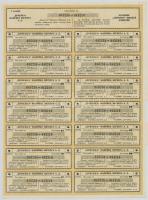 Szerb-Horvát-Szlovén Királyság 1924. "Crvenka Édesipari Részvénytársaság" öt részvénye egy...