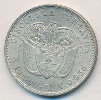 Kolumbia 1892. 50c Ag "Amerika felfedezésének 400. évfordulója" T:2
Columbia 1892. 50 Cen...