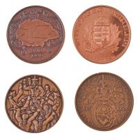 Vegyes: 4xklf Br emlékérem tétel, közte 1982. "Magyar Éremgyűjtők Egyesülete - Hajdú-Bihar Megy...