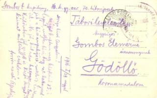 1916 Halászat a Strypán Kujdanownál (Kydaniv). Három utász altiszt a hegy tetején a rajvonallal / WW...