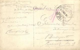 1917 Egy front mögötti támadás. A 16. honvéd hegyi dandár XXIX/1/3 mszd. 367. tábori postája / WWI K...