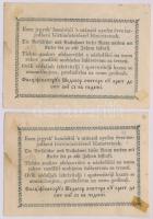 1849. 15kr + 30kr T:II ragasztónyom