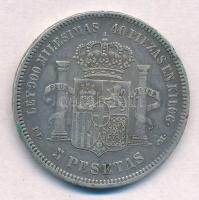 Spanyolország 1871DE-M (74) 5P Ag "I. Amadé" T:2
Spain 1871DE-M (74) 5 Pesetas Ag "A...