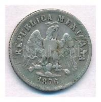 Mexikó 1876Mo B 10c Ag T:2- Mexico 1876Mo B 10 Centavos Ag C:VF Krause KM#403.7