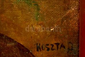 Koszta jelzéssel: Virágcsendélet. Olaj, karton, keretben, 50×38 cm