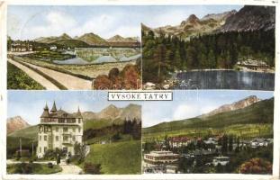 20 db főleg modern városképes lap a Magas Tátrából / 20 mainly modern town-view postcards from the High Tatras (Vysoké Tatry)
