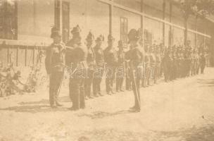 1917 A Magyar Királyi Csendőrség kitüntetése. Huber főhadnagy felvétele / Honor of the Hungarian Royal Gendarmerie. photo