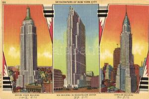 20 db főleg modern amerikai városképes lap / 20 mainly modern American town-view postcards from the ...