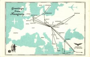 16 db modern térkép motívumlap / 16 modern map motive cards