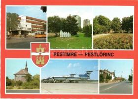 Budapest XVIII. Pestszentimre és Pestszentlőrinc - 10 db modern városképes lap / 10 modern town-view...