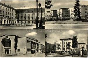 Dunaújváros, Dunapentele, Sztálinváros - 8 db modern városképes lap / 8 modern town-view postcards