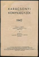 1942 karácsonyi könyvjegyzék 62p. folttal