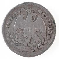 Mexikó / Birodalom / Guanajuato 1865G 5c Ag Miksa (1,28g) T:3 Mexico / Empire / Guanajuato 1865G 5 Centavos Ag Maximilian (1,28g) C:F Krause KM#385
