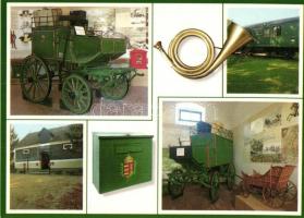 12 db modern telefon és posta motívumlap / 12 modern telephone and post office motive cards