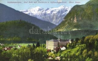 Bad Ischl mit Dachstein v. Sofiensdoppelblick, Hotel Bauer / hotel