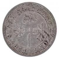 Hongkong 1863. 10c Ag "Viktória" T:2
Hong Kong 1863. 10 Cents Ag "Victoria" C:X...