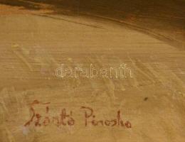 Szántó jelzéssel: Cicák. Tempera, papír, 24×34 cm