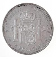 Spanyolország 1892PG-M 5P Ag "XIII. Alfonz" T:2
Spain 1892PG-M 5 Pesetas Ag "Alfonso...