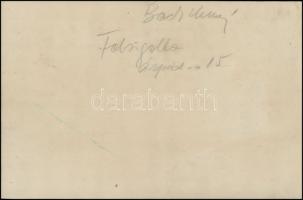 cca 1939 Pesti Újság nyilaskeresztes lap reklámplakát terve, jelzett (Beck), 38×24,5 cm