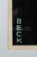 cca 1939 Pesti Újság nyilaskeresztes lap reklámplakát terve, jelzett (Beck), 38×24,5 cm